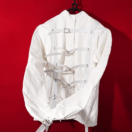 White asylum straight jacket - asylum,