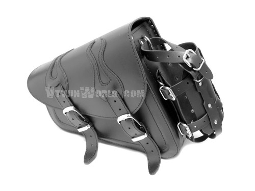 Black leather left - black,