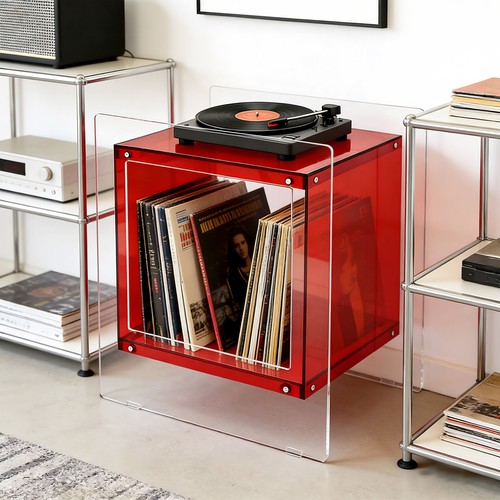 Acrylic nightstand end - nightstand, table