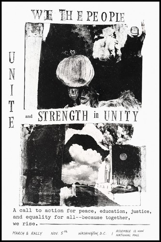 Unity march rally poster - march,