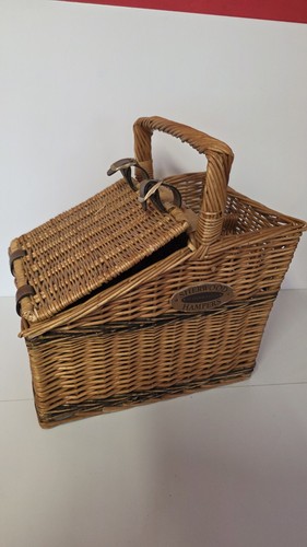 Rare vintage wicker picnic - vintage,