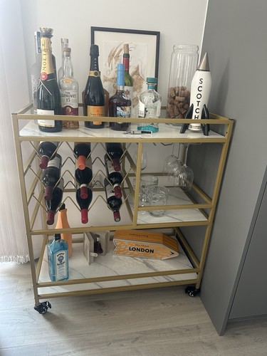 Wine bar trolley with - bar,