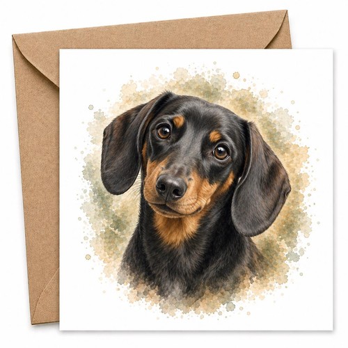Dachshund greeting card - greeting,