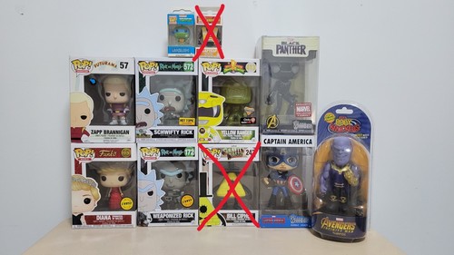 Miscellaneous funko pop - miscellaneous, lot
