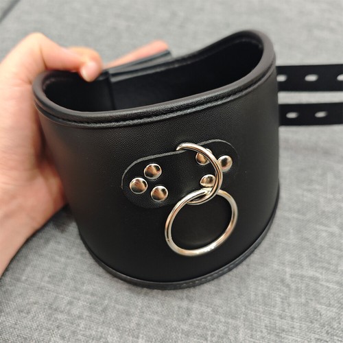 Bdsm leather posture corset - leather,
