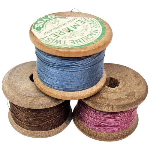 Dumpy wooden cotton - cotton, x3