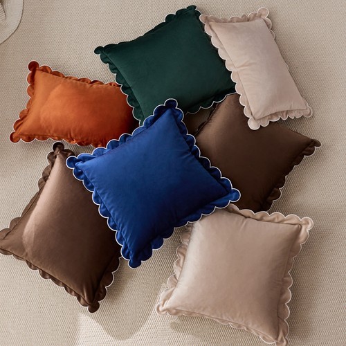 Velvet plain ruffled - uk,