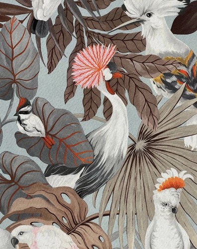 Cockatoos printed cotton - cockatoos,