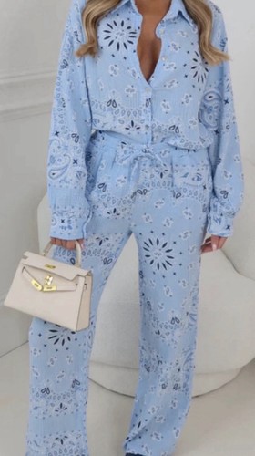 Cheesecloth paisley trouser - trouser, &