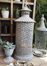 Tall Grey Wedding Lantern