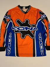 Kona Mountain Bike Cycling Downhill Long Sleeve Jersey Size Small VTG 2000s