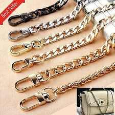 Flat Metal Replacement Chain for Cross Body Shoulder Bag Handbag Strap 120cm(L)