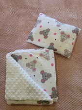 Hand-made Baby Blanket Set Minky