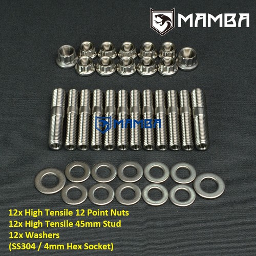 Cnc exhaust manifold stud kit - cnc,