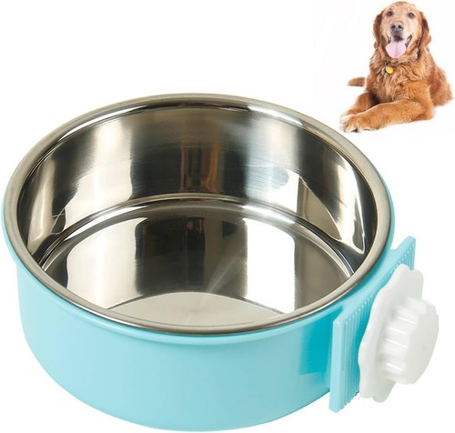 Suoxu dog bowls crate - 2-in-1,