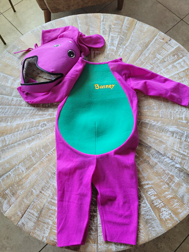 Barney hooded costume complete - costume,