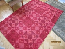 Heavy red cord throw/bedspread