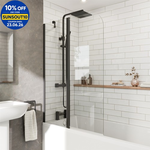 Curved folding bath shower - curved,