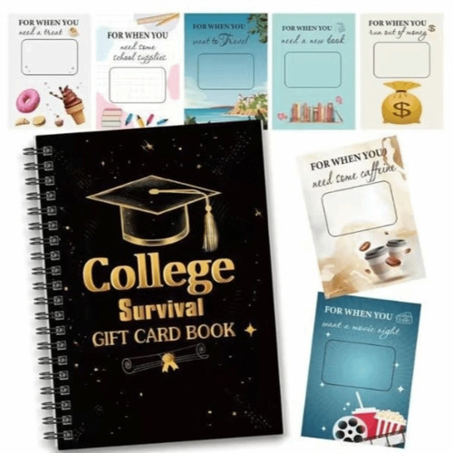 1pc gift card - book, college
