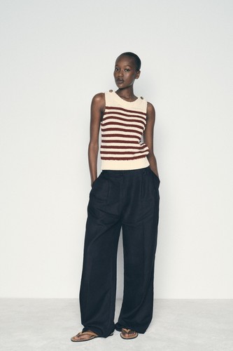 Zara stripped knitted - , vest