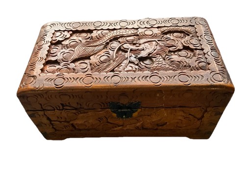 Vintage carved relief oriental - vintage,