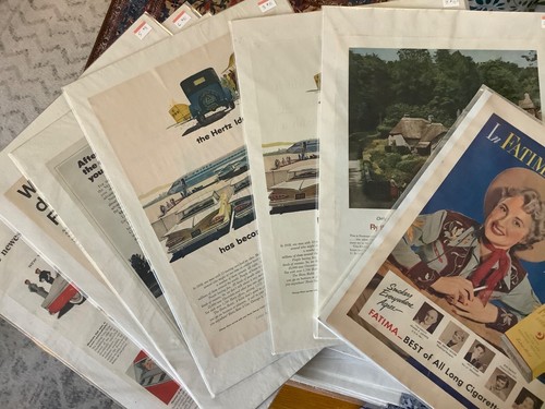 Vintage advertising print - vintage,