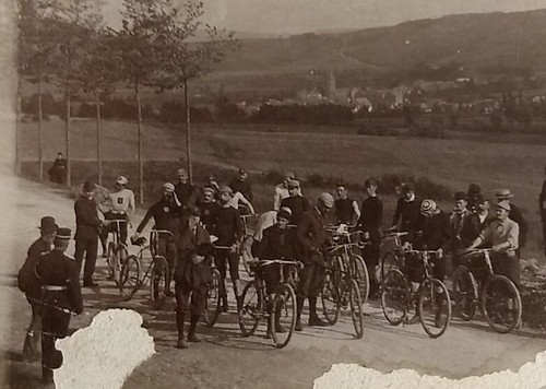 Damaged bicycle race - damaged, vintage