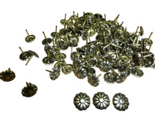 100 x DAISY - DECORATIVE UPHOLSTERY NAILS / STUDS / TACKS 