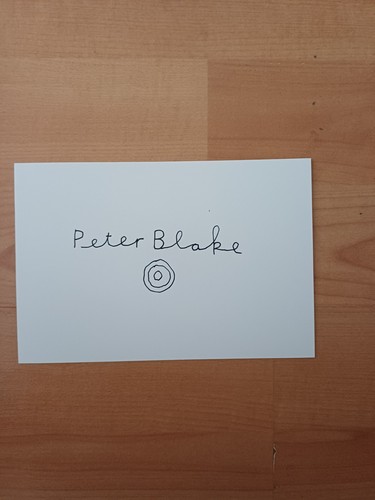 Peter blake hand signed - hand, signed.
