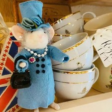 Handmade Needle Felted Mouse Ornament Christmas Winter Decor Animal Gift Home UK