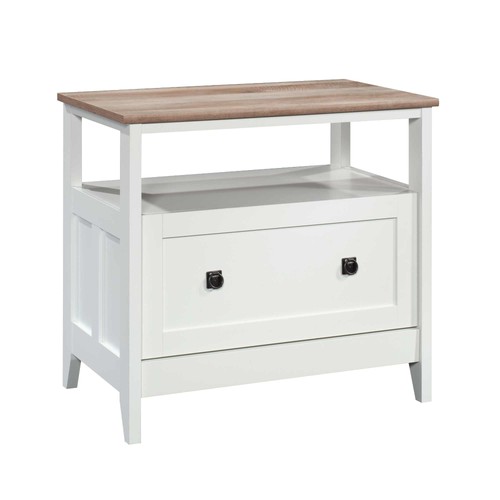 Modern white finished bedside - white-finished,
