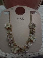 Pearl Floral Necklace From M&S