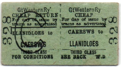 Great western railway ticket - western,