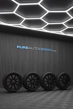 Genuine Audi A3 18" Alloy Wheels REFURBISHED VIPER BLACK With 6-7mm Tyres x 4