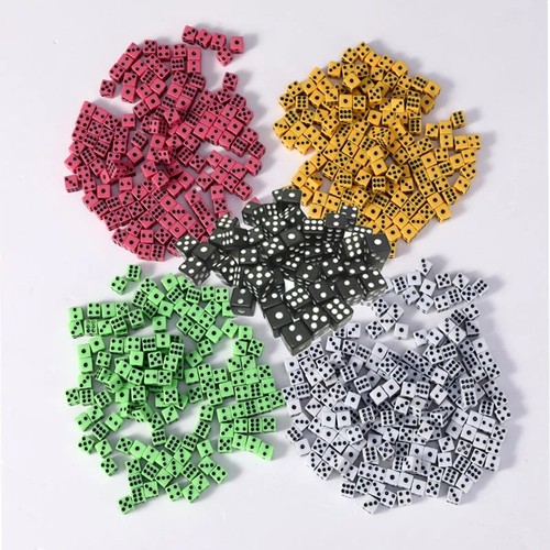 50x 8mm mini dice - mini, 6