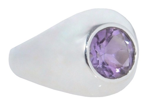 Sterling 925 silver amethyst - silver,