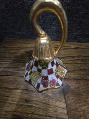 Vtg cloisonné red white - cloisonné,