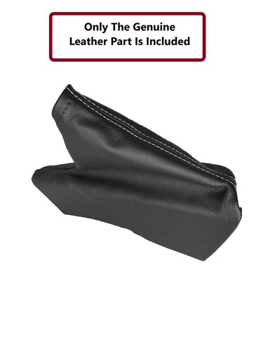 White stitch leather parking - white,
