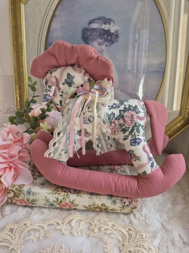 Vintage floral fabric rocking - fabric,