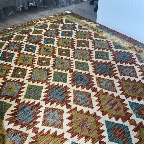 Handmade pure wool afghan - handmade,
