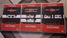 killers:Suffolk strangler Yorkshire ripper, Dennis Nilsen, Fred & Rose West dvds