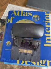 Cutler and Gross M1233 Round Black Acetate Sunglasses