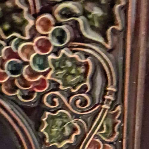 Victorian majolica floral vine - majolica,