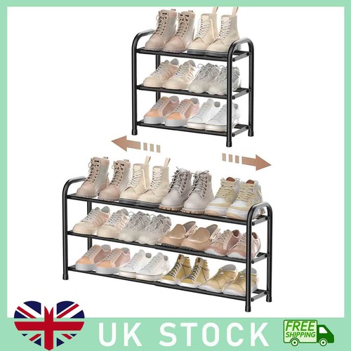 Expandable shoe rack - shoe, 3-tier