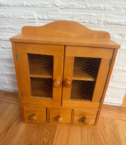 Vtg wood door chicken - 2,