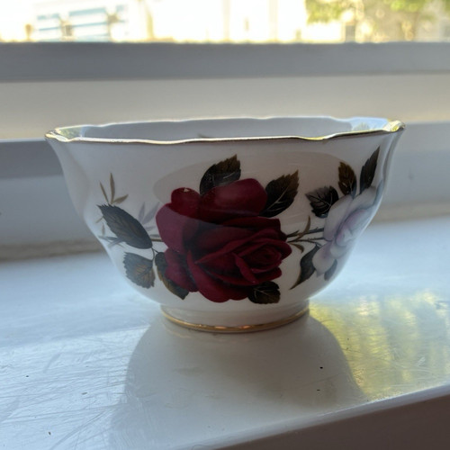 Colclough bone china - bone, rose