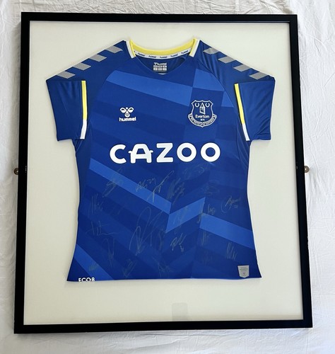 Team signed framed everton - team, signed/framed