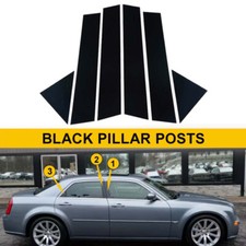 Gloss Black Pillar Post Window