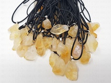 Citrine Necklace Stone Nugget