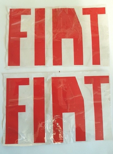 St086 red fiat - st086, lettering